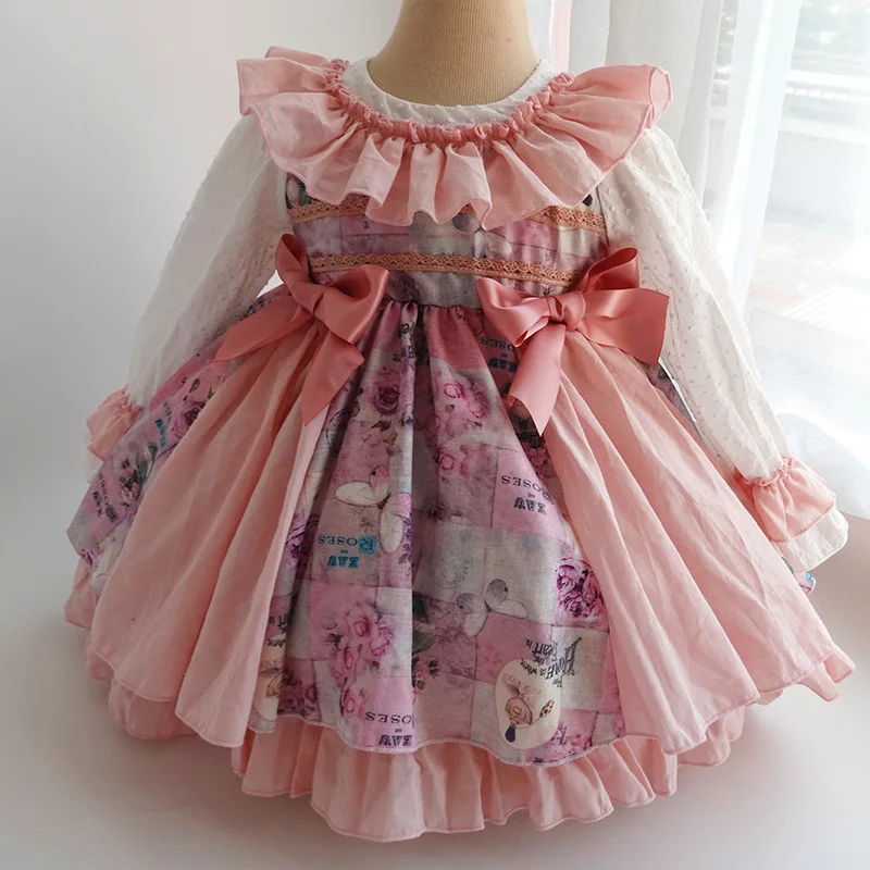 Yoliyolei Girls Dress Lolita Princess Girl Party Dress Ruffle Collar Spanish Court Retro Autumn And Winter Casual Clothes 
Yoliyolei Girls Dress Lolita Princess Girl Party Dress Ruffle Collar Spanish Court Retro Autumn And Winter Casual Clothes