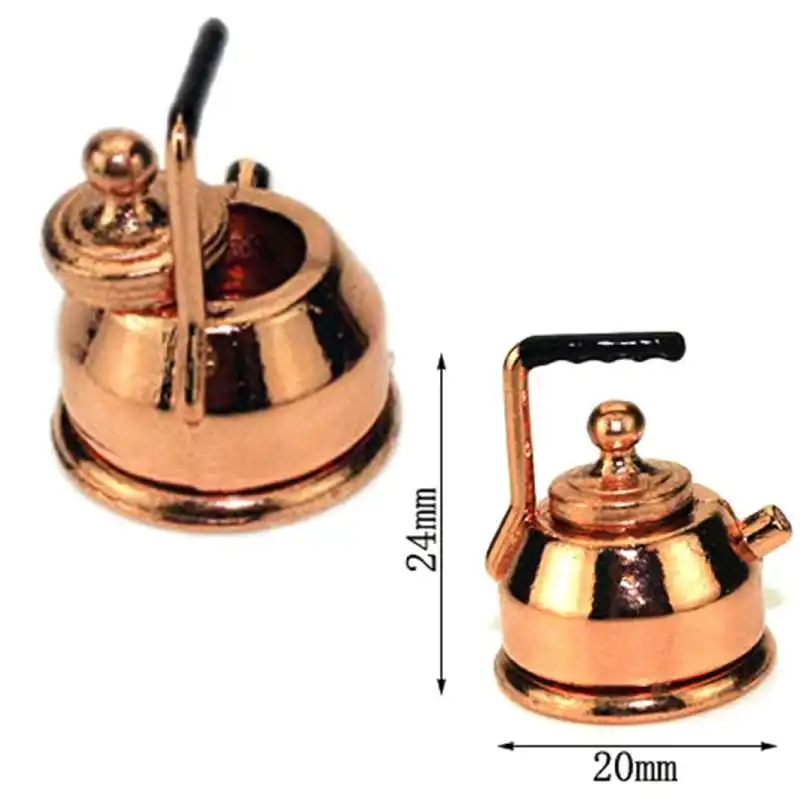 NEWNew arrival 1/12 Dollhouse Miniature Accessories Mini Metal Kettle Simulation Teapot Model Toys for Doll House Decoration
NEWNew arrival 1/12 Dollhouse Miniature Accessories Mini Metal Kettle Simulation Teapot Model Toys for Doll House Decoration