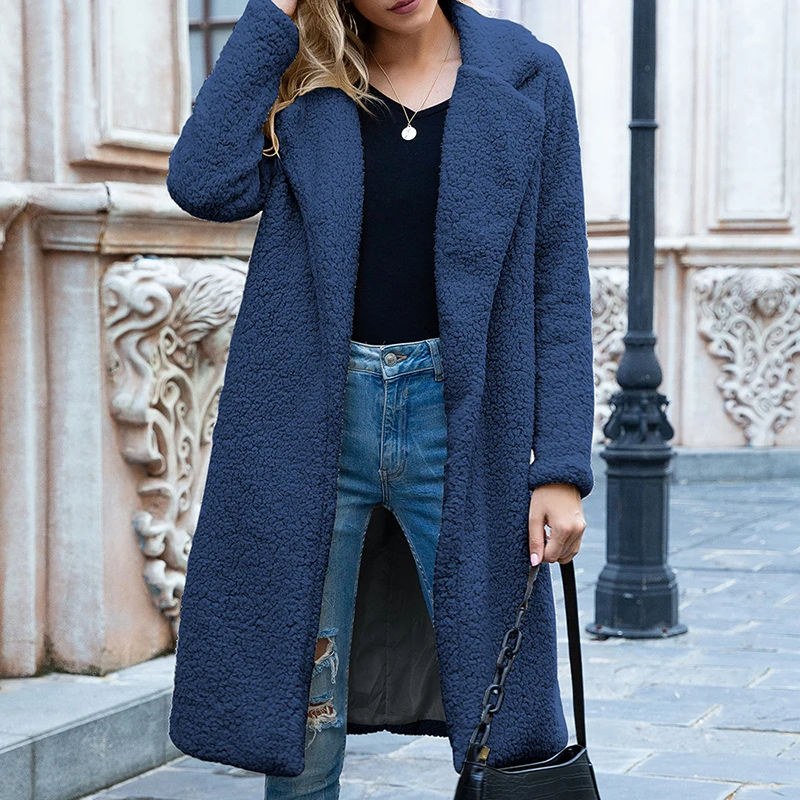 Cardigan With Long Lapels 2021 Women's spring jacket Solid-Color Coat for Women Lamb Coat for Warmth Wool Blends Blazers Coats
Cardigan With Long Lapels 2021 Women's spring jacket Solid-Color Coat for Women Lamb Coat for Warmth Wool Blends Blazers Coats
