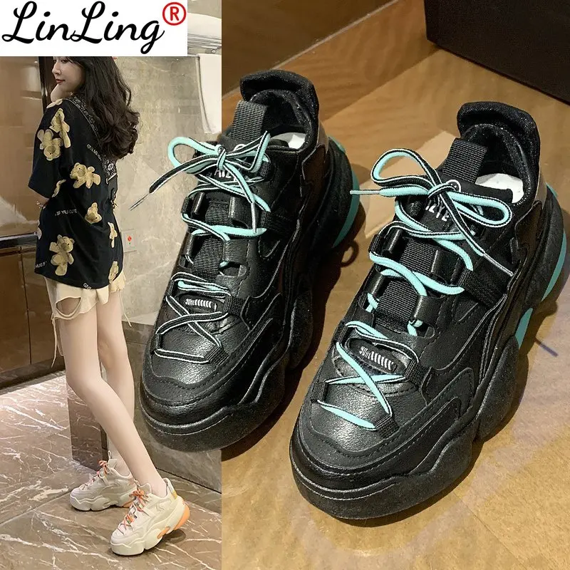 Spring New Women Sneakers Platform Vulcanized Women Shoes 2021 Fashion Comfortable Walking Lace-up Outdoor Women's Casual Shoes
Spring New Women Sneakers Platform Vulcanized Women Shoes 2021 Fashion Comfortable Walking Lace-up Outdoor Women's Casual Shoes