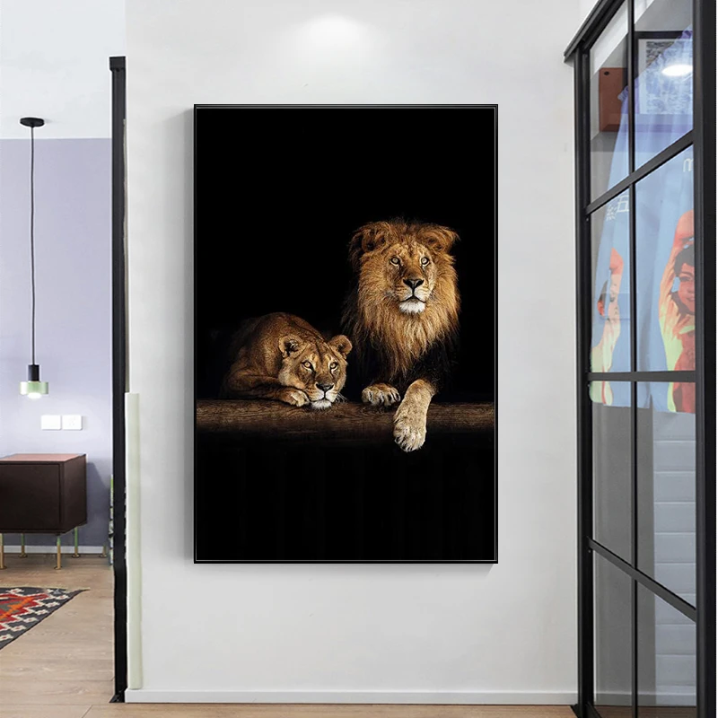 African Animals Wild Lion Family Canvas In The Dark Canvas Paintings Art Posters and Prints on Wall Art Pictures for Living Room
African Animals Wild Lion Family Canvas In The Dark Canvas Paintings Art Posters and Prints on Wall Art Pictures for Living Room