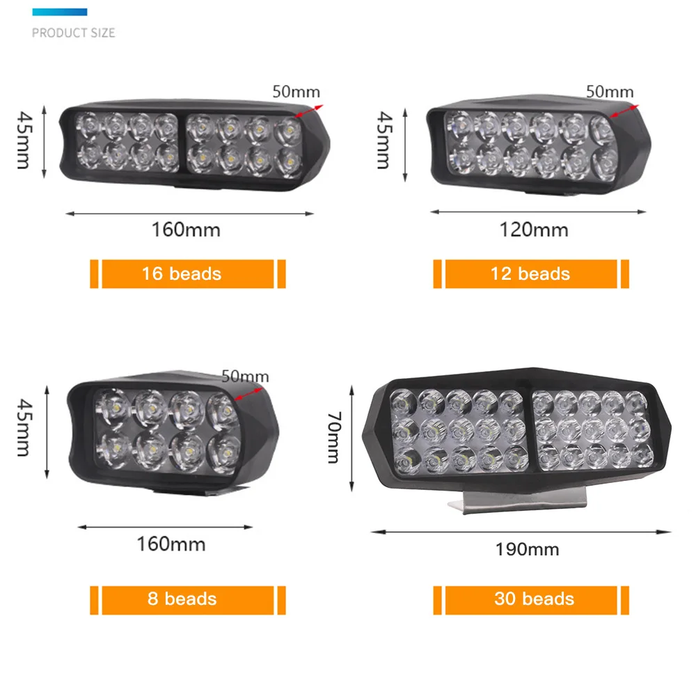 Motorcycle Headlights LED Work Lights Spotlights Super Bright Moto Fog Spot Lamp Motorbike Auxiliary Driving Lights Headlamp
Motorcycle Headlights LED Work Lights Spotlights Super Bright Moto Fog Spot Lamp Motorbike Auxiliary Driving Lights Headlamp