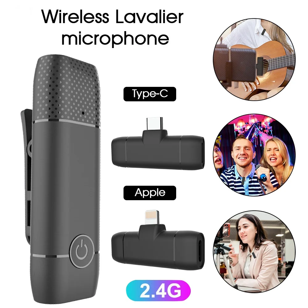 Wireless Lavalier Microphone Mobile Phone Mic Live Recording Noise Reduction Microphone Portable for Outdoor Video Recording 
Wireless Lavalier Microphone Mobile Phone Mic Live Recording Noise Reduction Microphone Portable for Outdoor Video Recording