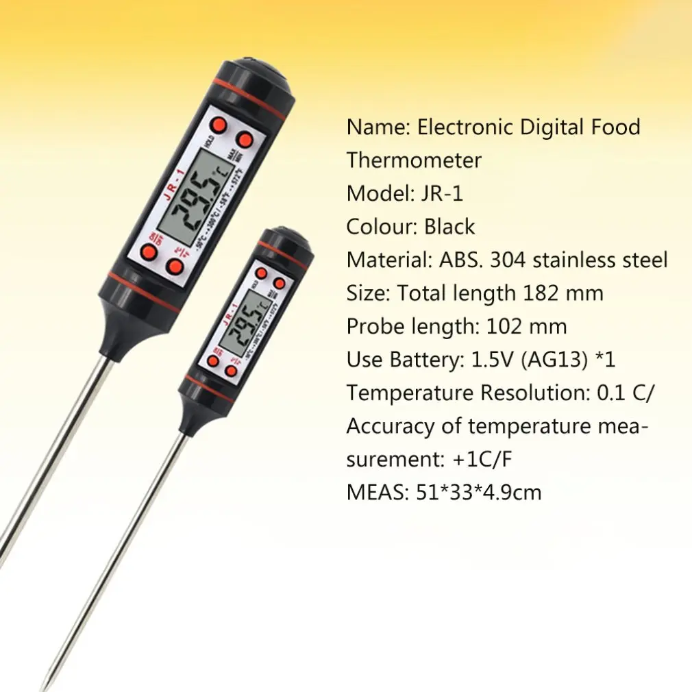 Meat Thermometer Kitchen Cooking Food Digital Probe Electronic BBQ Testing Tools Temperature Test Gauge Tool Kitchen tools
Meat Thermometer Kitchen Cooking Food Digital Probe Electronic BBQ Testing Tools Temperature Test Gauge Tool Kitchen tools