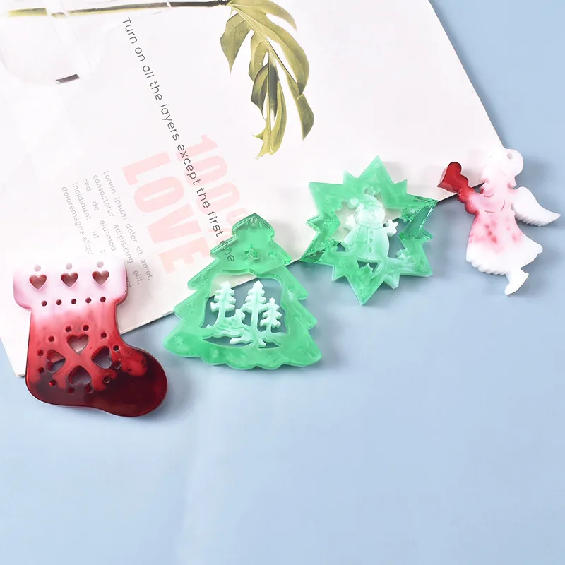 DIY Christmas Tree Bell Socks Elk Angel Pendant Room Decoration Listing Christmas Theme Silicone Mold Epoxy Resin Mold
DIY Christmas Tree Bell Socks Elk Angel Pendant Room Decoration Listing Christmas Theme Silicone Mold Epoxy Resin Mold