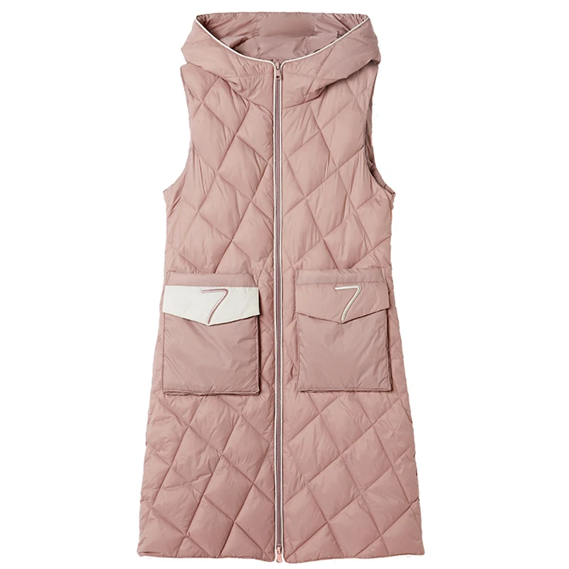 Winter Women's Vest Hooded Thick Cotton Padded Long Coats Outwear Stand Collar Plus Size Solid Casual Female Sleeveless Jacket
Winter Women's Vest Hooded Thick Cotton Padded Long Coats Outwear Stand Collar Plus Size Solid Casual Female Sleeveless Jacket