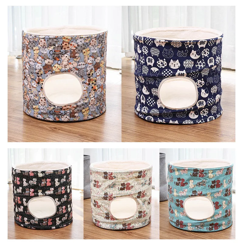 Four seasons universal foldable cat hole cat nest Semi enclosed cat House Winter Warm Cat Bed Pet Supplies
Four seasons universal foldable cat hole cat nest Semi enclosed cat House Winter Warm Cat Bed Pet Supplies