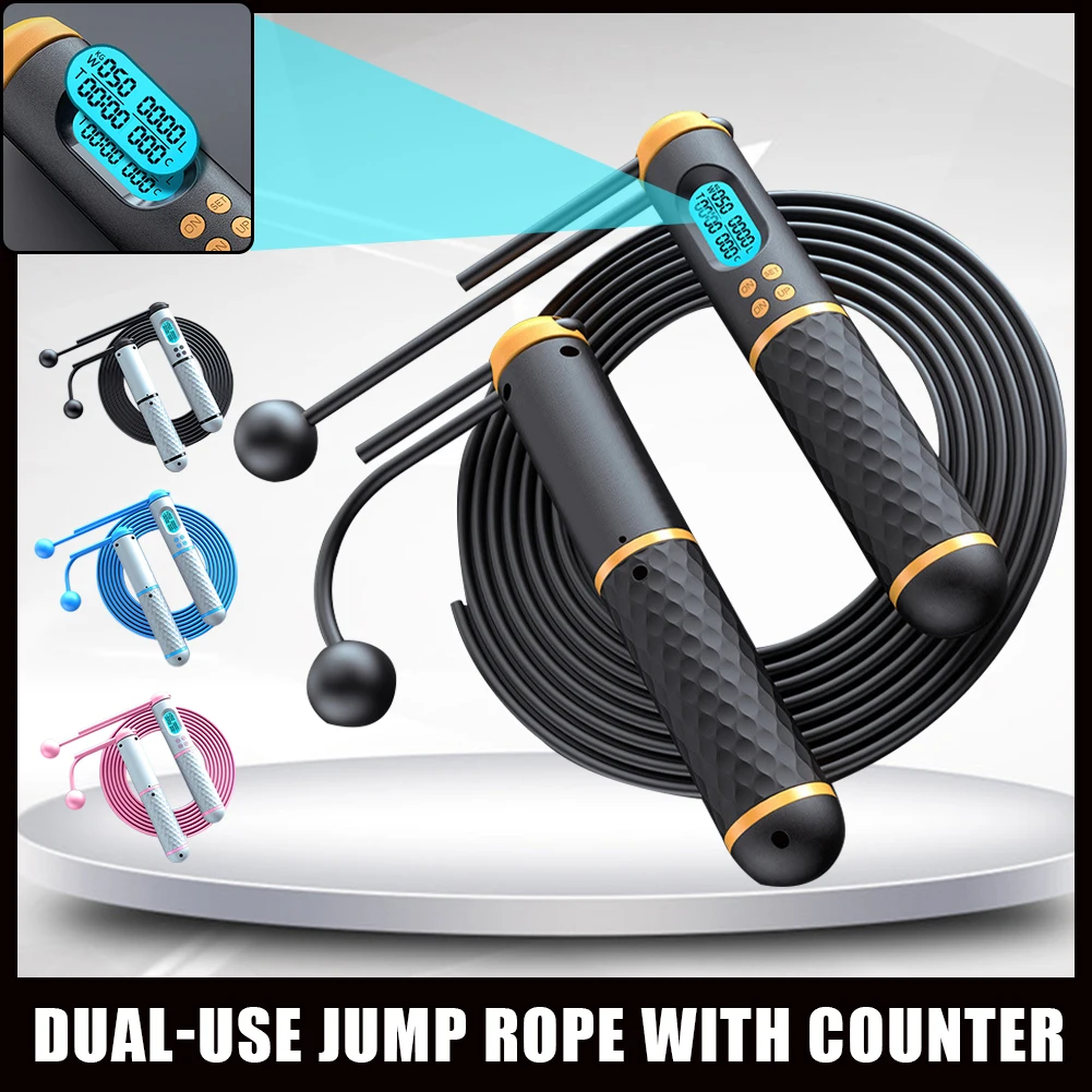 Cordless Electronic Skipping Rope Gym Fitness Cordless Skipping Smart Jump Rope with LCD Screen Counting Speed Skipping Counter
Cordless Electronic Skipping Rope Gym Fitness Cordless Skipping Smart Jump Rope with LCD Screen Counting Speed Skipping Counter