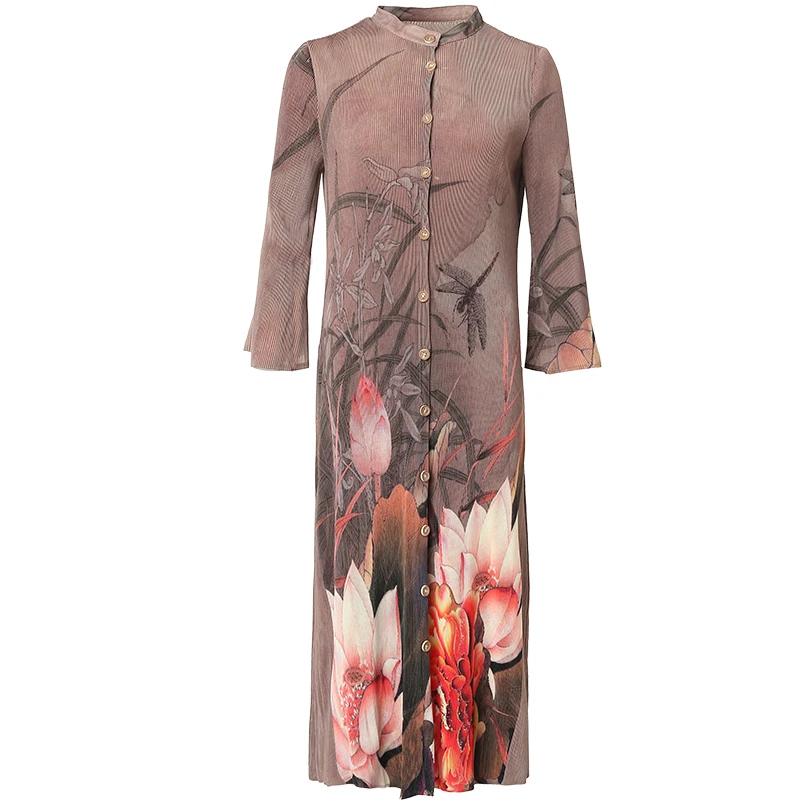 Dress Women Plus Size 2020 Autumn New Round Neck Flare Sleeve Printed Loose Miyake Pleated Elastic Dress For Women 45-75KG
Dress Women Plus Size 2020 Autumn New Round Neck Flare Sleeve Printed Loose Miyake Pleated Elastic Dress For Women 45-75KG
