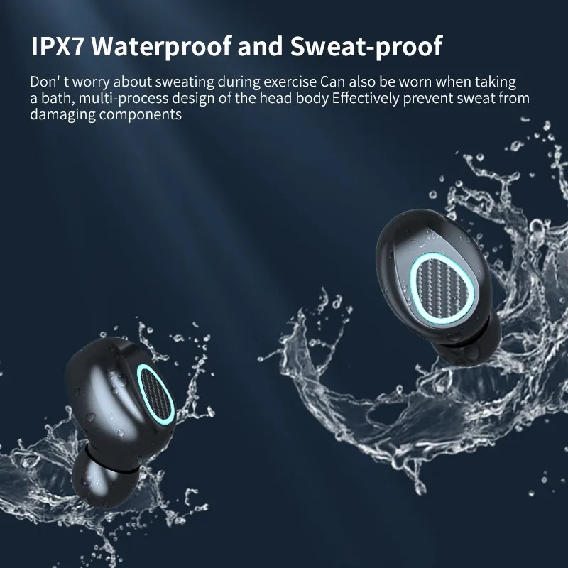 TWS Bluetooth 5.1 Earphones 2000mAh Charging Box Wireless Headphone Stereo Sports Waterproof Earbuds Headsets
TWS Bluetooth 5.1 Earphones 2000mAh Charging Box Wireless Headphone Stereo Sports Waterproof Earbuds Headsets