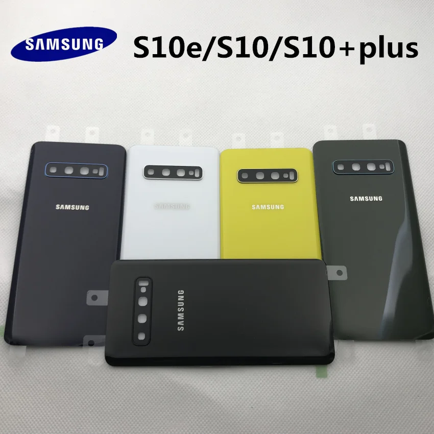 Оригинальная задняя крышка батарейного отсека для SAMSUNG Galaxy S10 G970 G970F + plus G975 G975F S10e
