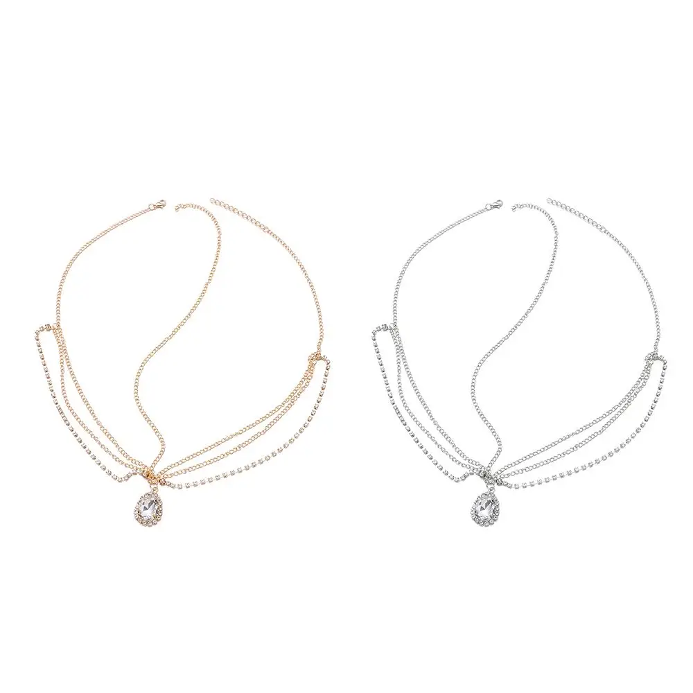 Silver Color Turban Headwear Bohemian Gold Color Head Chain Crystal Rhinestone Wedding Jewelry Water Drop Pattern
Silver Color Turban Headwear Bohemian Gold Color Head Chain Crystal Rhinestone Wedding Jewelry Water Drop Pattern