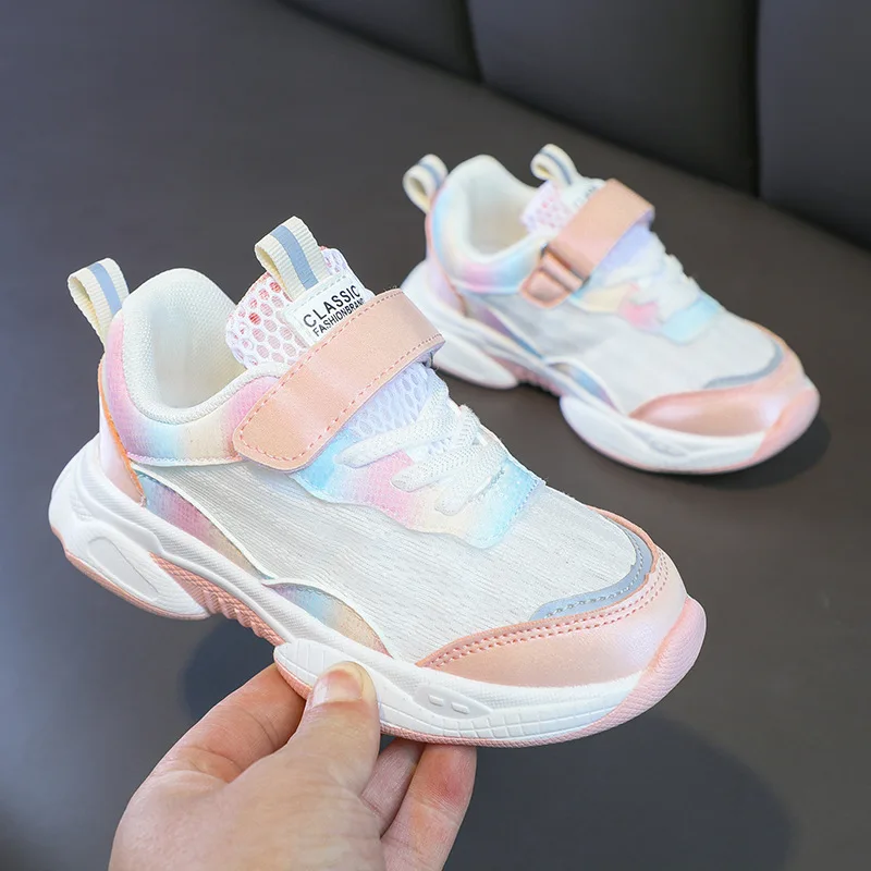 Детские кроссовки для мальчиков и девочек, модная повседневная теннисная дышащая Спортивная обувь на мягкой подошве для бега, детская обув... 
Детские кроссовки для мальчиков и девочек, модная повседневная теннисная дышащая Спортивная обувь на мягкой подошве для бега, детская обув...