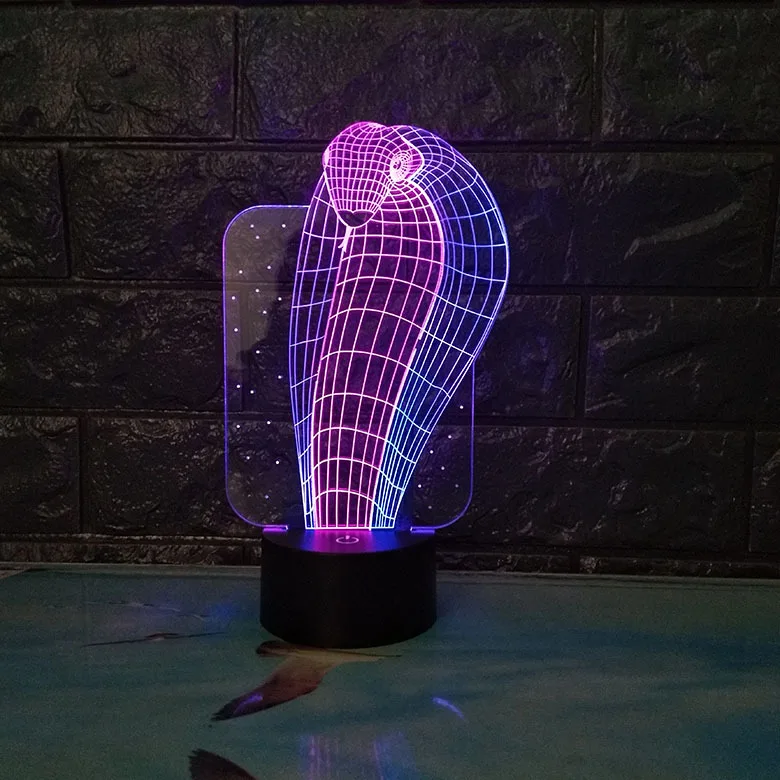 3D Visual Snake Illusion Night Light 7 Color Changing LED Table Lamp Baby Sleep Lighting Bedroom Decor 
3D Visual Snake Illusion Night Light 7 Color Changing LED Table Lamp Baby Sleep Lighting Bedroom Decor