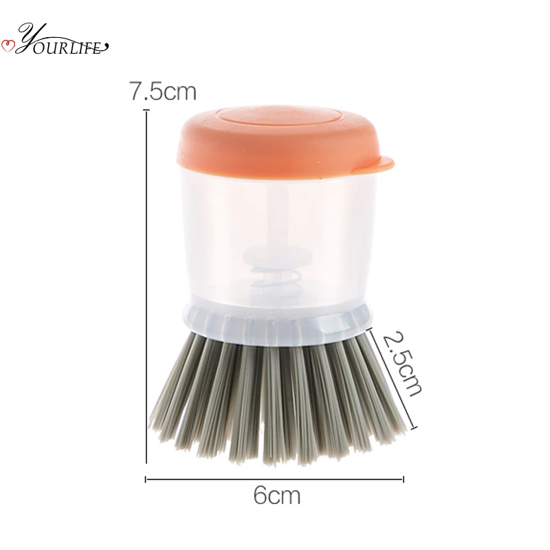 OYOURLIFE Press Type Automatic Liquid Cleaning Brush Kitchen Pot Pan Dish Tableware Washing Brush Home Kitchen Cleaning Tools 
OYOURLIFE Press Type Automatic Liquid Cleaning Brush Kitchen Pot Pan Dish Tableware Washing Brush Home Kitchen Cleaning Tools