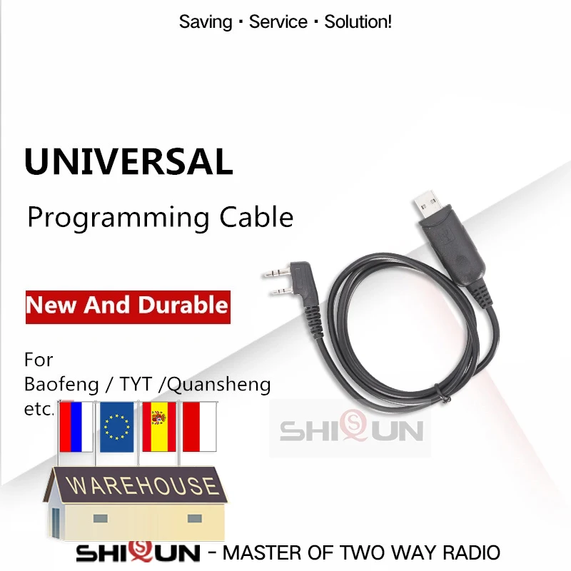 Universal Radio Programming Cable for Walkie Talkie Accessory For Baofeng UV-5R UV 5R Bf-888S UV-82 TYT TH-UV8000D KD-C1 Radios
Universal Radio Programming Cable for Walkie Talkie Accessory For Baofeng UV-5R UV 5R Bf-888S UV-82 TYT TH-UV8000D KD-C1 Radios