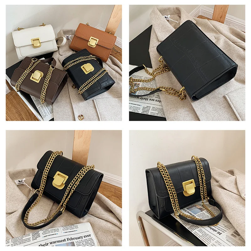 Popular Chain Strap Crossbody Bags For Women Fashion Flap Shoulder Bag PU Leather Designer Handbags Women's Messenger Bags
Popular Chain Strap Crossbody Bags For Women Fashion Flap Shoulder Bag PU Leather Designer Handbags Women's Messenger Bags