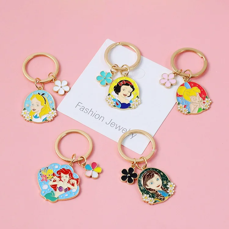 Disney Cute Snow White Princess Mermaid Key Chain Keychain Backpack Pendant Children Cartoon Gifts Keyring
Disney Cute Snow White Princess Mermaid Key Chain Keychain Backpack Pendant Children Cartoon Gifts Keyring