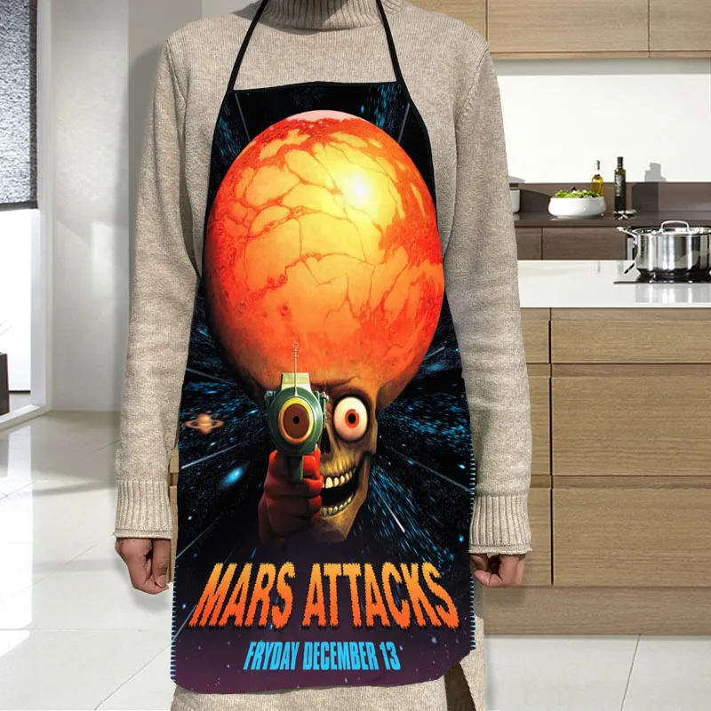 Mars Attacks Apron Oxford Cloth Waterproof Men/Women Kitchen Apron Household Cleaning For Home And Kitchen Accessories
Mars Attacks Apron Oxford Cloth Waterproof Men/Women Kitchen Apron Household Cleaning For Home And Kitchen Accessories