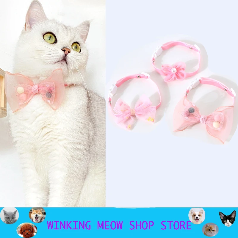 Pets Cat Collar Accessories Lovely Bow Pearl Adjustable Puppy Pet Cat And Dog Products Cartoon Pink Deworming Safety Buckle
Pets Cat Collar Accessories Lovely Bow Pearl Adjustable Puppy Pet Cat And Dog Products Cartoon Pink Deworming Safety Buckle