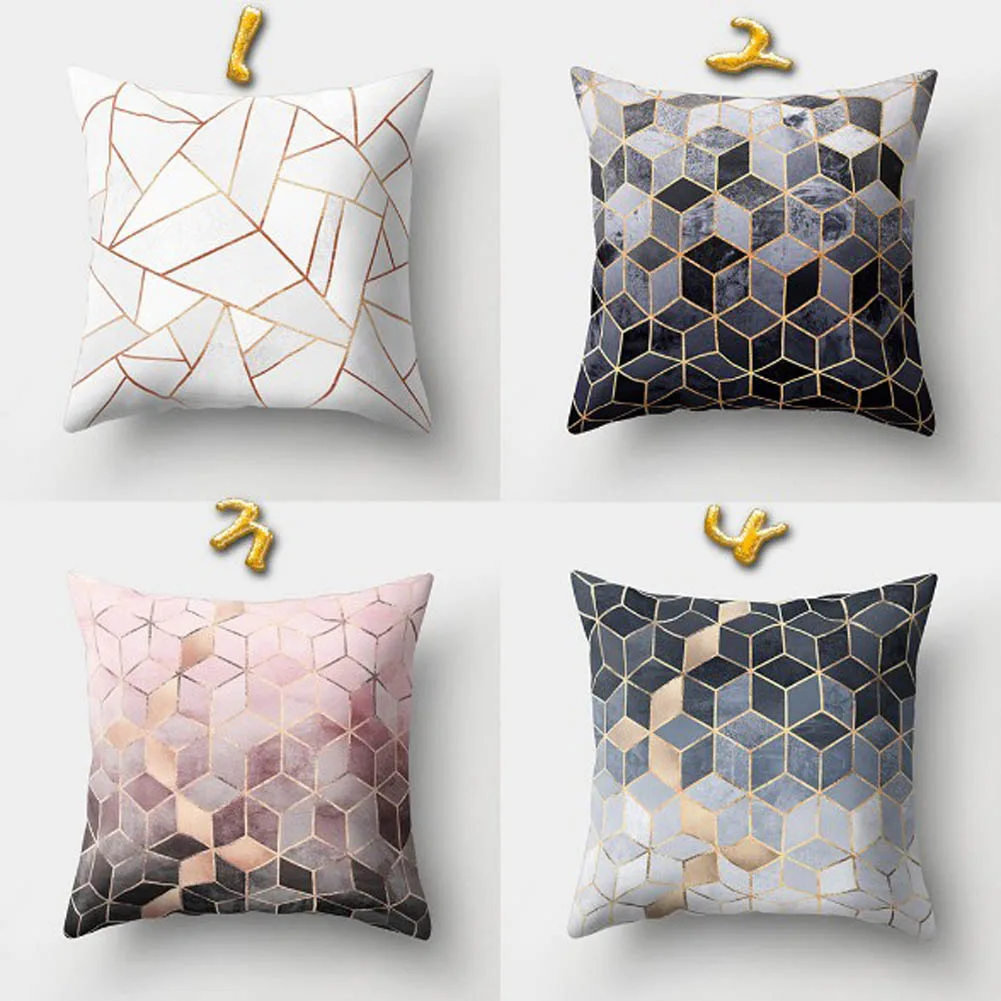 45*45cm Peach Skin Pillow Cover Geometric Printed Sofa Cushion Cover Fashion Decorative Pillowcase Soft Waist Cushion Covers
45*45cm Peach Skin Pillow Cover Geometric Printed Sofa Cushion Cover Fashion Decorative Pillowcase Soft Waist Cushion Covers