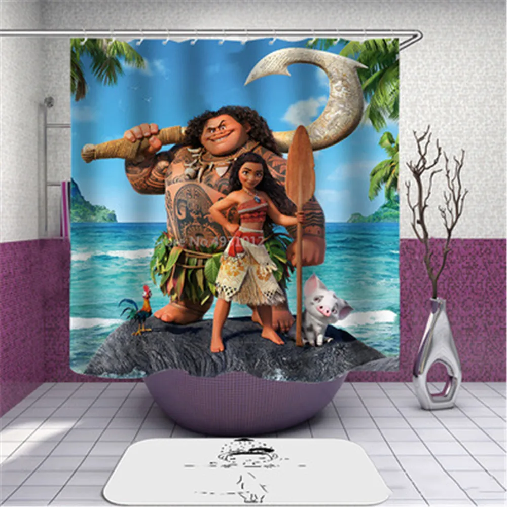 New Moana Pattern Showerproof Polyester Bath Curtains High Quality Waterproof Shower Curtain Bathroom Decor 71*71 inch
New Moana Pattern Showerproof Polyester Bath Curtains High Quality Waterproof Shower Curtain Bathroom Decor 71*71 inch