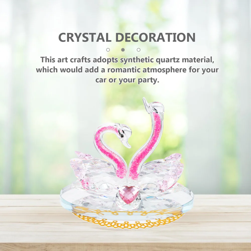 1pc Romantic Swan Lovers Decorative Crystal Swan Adornment For Wedding Banquet
1pc Romantic Swan Lovers Decorative Crystal Swan Adornment For Wedding Banquet