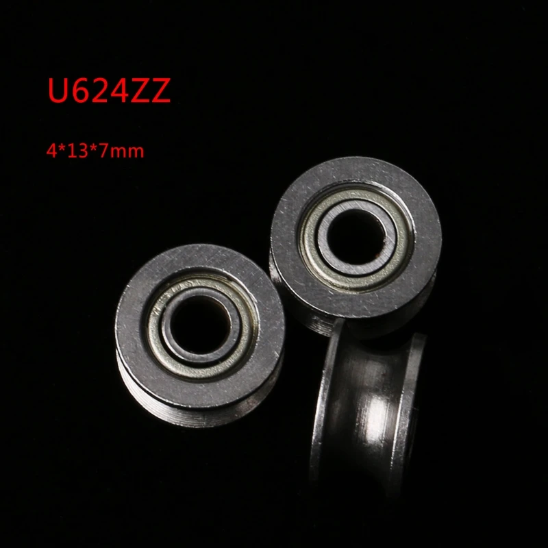 10 шт. U624ZZ 1 8 мм U-образный направляющий шкив герметичный рельсовый