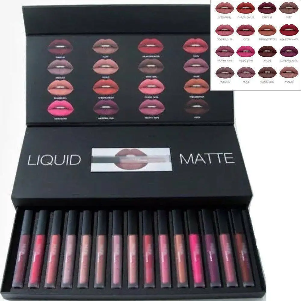 16 Colors Matte Lip Gloss Non-Stick Fadeless Long Lasting Lipsticks Makeup Maquillaje Lip Gloss Maquiagem Maquillage Lipstick
16 Colors Matte Lip Gloss Non-Stick Fadeless Long Lasting Lipsticks Makeup Maquillaje Lip Gloss Maquiagem Maquillage Lipstick