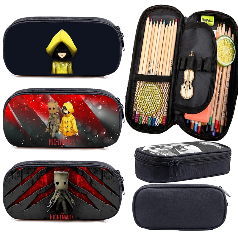 Hot Game Little Nightmares 2 Pencil case Kindergarten Pen box Kids Cartoon School Supplies Kawaii Gift Women Cosmetic Hand Bag
Hot Game Little Nightmares 2 Pencil case Kindergarten Pen box Kids Cartoon School Supplies Kawaii Gift Women Cosmetic Hand Bag