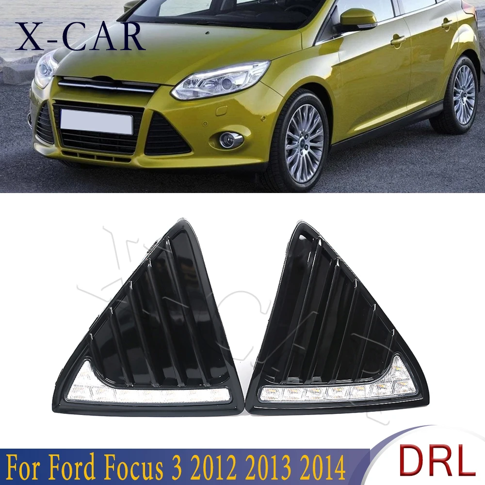 X-CAR 1Set DRL Daytime Running Lights 12V LED Daylight Fog Lamp Waterproof with Dimming For Ford Focus 3 MK3 2012 2013 2014 2015
X-CAR 1Set DRL Daytime Running Lights 12V LED Daylight Fog Lamp Waterproof with Dimming For Ford Focus 3 MK3 2012 2013 2014 2015