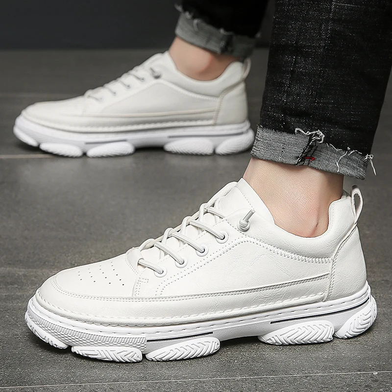 2021 New Casual Fashion Men Shoes Spring Autumn Breathable Designer Shoes Korean Loafers Lace-Up Basic Men Sneakers White Black
2021 New Casual Fashion Men Shoes Spring Autumn Breathable Designer Shoes Korean Loafers Lace-Up Basic Men Sneakers White Black