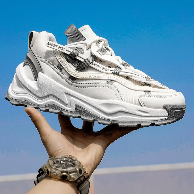 Popular Men Old Dad Shoes Thick Sole Sport Sneakers Male Casual Tenis Chunky Sneakers Flying Woven Breathable Outdoor Shoes Soft
Popular Men Old Dad Shoes Thick Sole Sport Sneakers Male Casual Tenis Chunky Sneakers Flying Woven Breathable Outdoor Shoes Soft