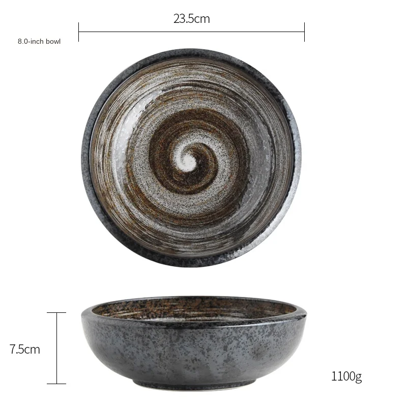 Household Eating Ceramic Tableware Soup Bowl Noodle Bowl Stoneware Bowls and Plates Dish High Quality and Durable Convenient
Household Eating Ceramic Tableware Soup Bowl Noodle Bowl Stoneware Bowls and Plates Dish High Quality and Durable Convenient
