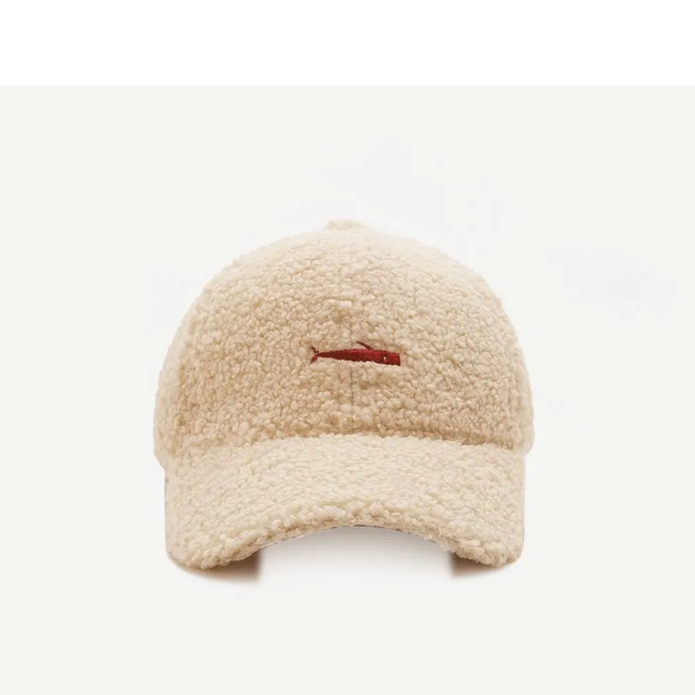Autumn And Winter Women Baseball Caps Simple Style Lambswool Embroidered Fish Pattern Outdoor Play Female Hats 
Autumn And Winter Women Baseball Caps Simple Style Lambswool Embroidered Fish Pattern Outdoor Play Female Hats