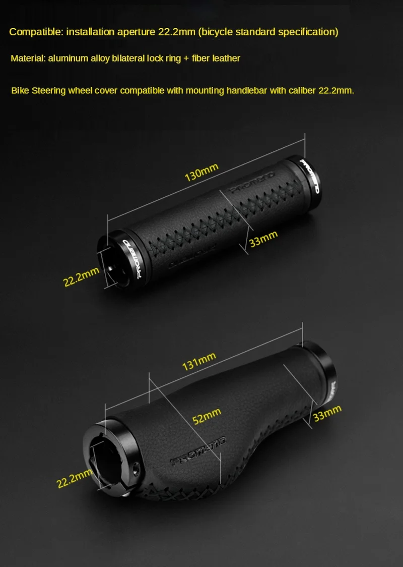 PROMEND Mountain Bike Grips Comfortable Fiber Leather Bicycle Handlebar Grips Cover End Non-slip Aluminum Lock bicycle parts 
PROMEND Mountain Bike Grips Comfortable Fiber Leather Bicycle Handlebar Grips Cover End Non-slip Aluminum Lock bicycle parts