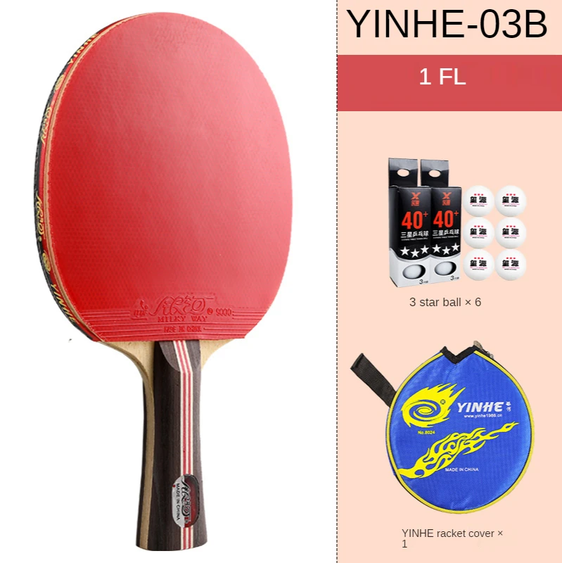 YINHE beginners children table tennis racket elementary table tennis 3 / 4 star table tennis ball pen-hold / horizontal shot
YINHE beginners children table tennis racket elementary table tennis 3 / 4 star table tennis ball pen-hold / horizontal shot