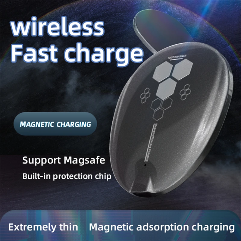 

15W QI Magnetic Wireless Charger For iPhone12 Pro Max Mini Pro Magsafing Fast Wireless Charging Station magnet Phone Charger