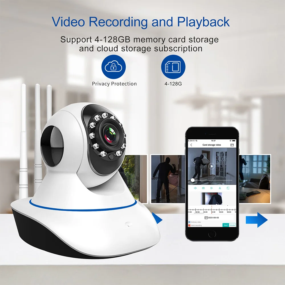 WiFi IP Camera 1080P HD Home Security Camera Indoor Motion Detection Two Way Audio Night Vision Smart CCTV Camera Baby Monitor
WiFi IP Camera 1080P HD Home Security Camera Indoor Motion Detection Two Way Audio Night Vision Smart CCTV Camera Baby Monitor