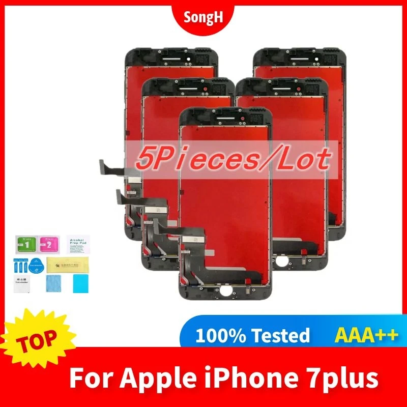 5 шт. AAA +++ для iPhone 7 Plus ЖК-дисплей с 3D сенсорным экраном в сборе, Замена для iPhone 7 Plus, ЖК-дисплей, бесплатная доставка
5 шт. AAA +++ для iPhone 7 Plus ЖК-дисплей с 3D сенсорным экраном в сборе, Замена для iPhone 7 Plus, ЖК-дисплей, бесплатная доставка