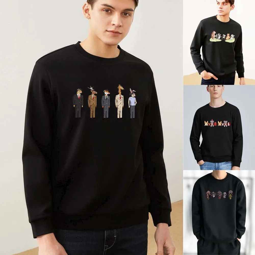 Men's Sweatshirts 2021 Classic Cozy O-neck Pullovers Autumn Winter Fashion Printing Pattern Loose Hoodies Men Clothing
Men's Sweatshirts 2021 Classic Cozy O-neck Pullovers Autumn Winter Fashion Printing Pattern Loose Hoodies Men Clothing