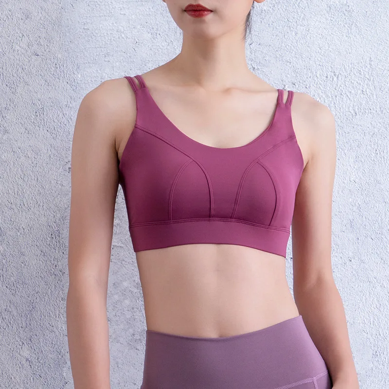 Sports underwear women's shockproof fixed chest pads gather running fitness bra plus size beauty back yoga vest
Sports underwear women's shockproof fixed chest pads gather running fitness bra plus size beauty back yoga vest