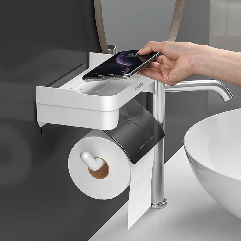 Wall-Mounted Multifunctional Toilet Tissue Box Roll Paper Shelf Bathroom Organizer Household Bathroom Accessories Without Drill
Wall-Mounted Multifunctional Toilet Tissue Box Roll Paper Shelf Bathroom Organizer Household Bathroom Accessories Without Drill