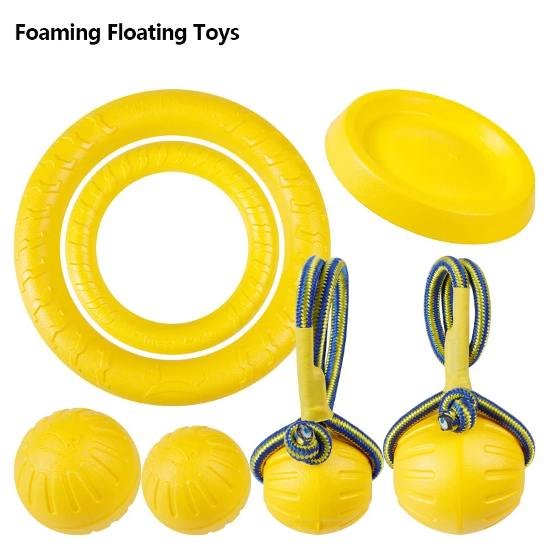 Yellow Pet Toy Dog Training Floating Toys Pet Ball Bite Pull Ring Flying Discs Foam Bite Resistant Dog Interactive Toys
Yellow Pet Toy Dog Training Floating Toys Pet Ball Bite Pull Ring Flying Discs Foam Bite Resistant Dog Interactive Toys