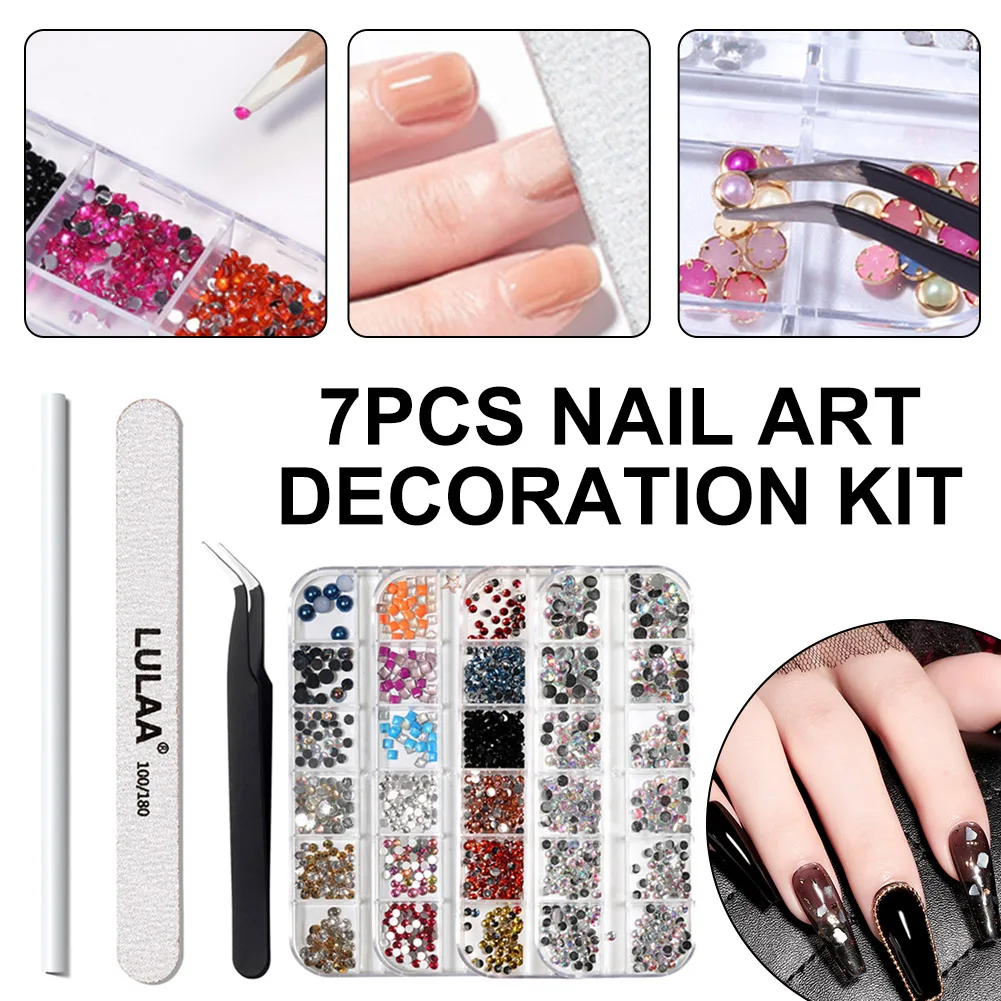 7Pcs Nail Art Dotting Decoration Kit Rhinestones Nail Dotting Pen Nail Design DIY Manicure Tools for Fingernails Eyeglasses Home
7Pcs Nail Art Dotting Decoration Kit Rhinestones Nail Dotting Pen Nail Design DIY Manicure Tools for Fingernails Eyeglasses Home