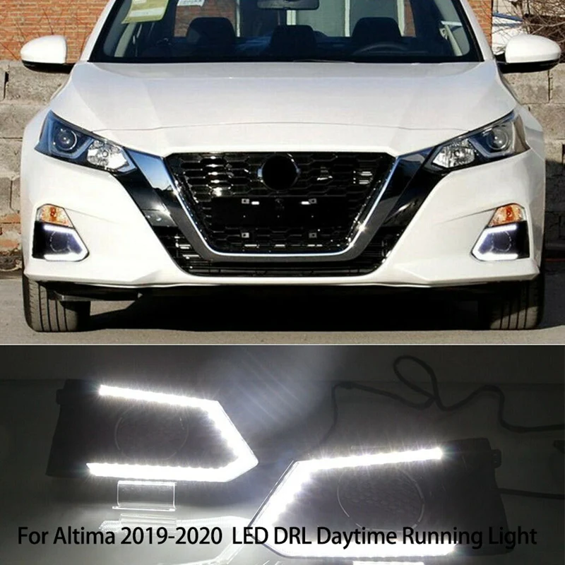 Для Nissan Altima 2019-2020 пара спереди светодиодный дневные ходовые огни дневного света Противотуманные светильник Поворотная сигнальная лампа
Для Nissan Altima 2019-2020 пара спереди светодиодный дневные ходовые огни дневного света Противотуманные светильник Поворотная сигнальная лампа