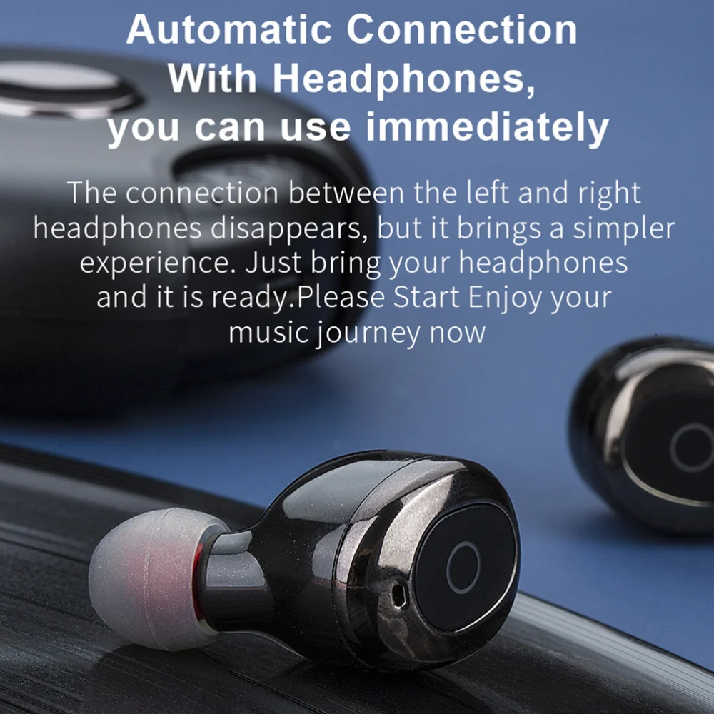 Wireless Gaming Earphones Mini In-ear Headsets Professional Headphones (Black) 
Wireless Gaming Earphones Mini In-ear Headsets Professional Headphones (Black)