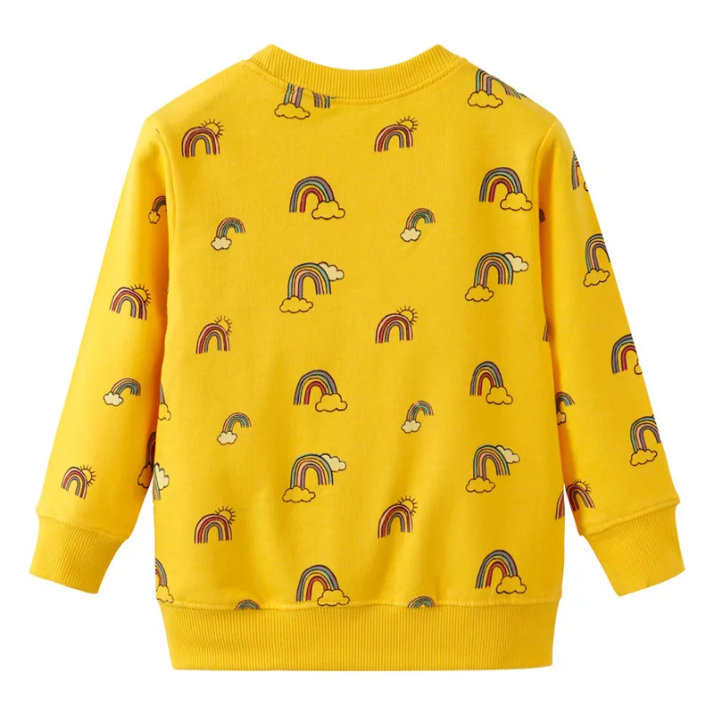 Girls Sweatshirts Winter Clothes Cartoon Rainbow Printed Cotton T shirt for Baby Girls Cute Long Sleeve Baby Girls Warm Tops
Girls Sweatshirts Winter Clothes Cartoon Rainbow Printed Cotton T shirt for Baby Girls Cute Long Sleeve Baby Girls Warm Tops