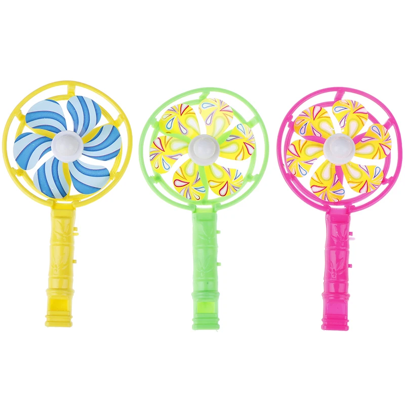 3Pcs/set Plastic Windmill Whistling Handle Toys Pinwheel For Children Random Color 
3Pcs/set Plastic Windmill Whistling Handle Toys Pinwheel For Children Random Color