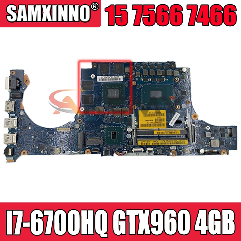 Материнская плата для DELL Inspiron 15 7566 7466 LA-D991P I7-6700HQ GTX960 4 Гб DDR3 HM76 Intel CN-077V33 Test 100%, встроенная
Материнская плата для DELL Inspiron 15 7566 7466 LA-D991P I7-6700HQ GTX960 4 Гб DDR3 HM76 Intel CN-077V33 Test 100%, встроенная
